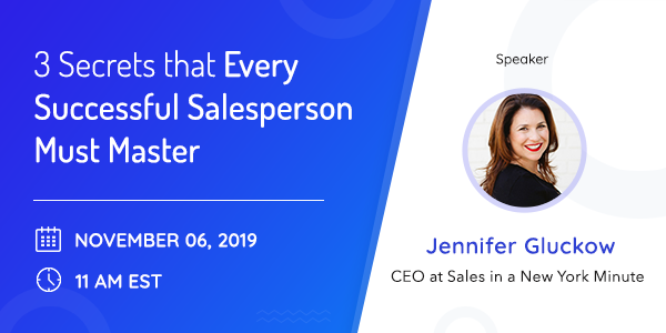 3 Secrets that Every Successful Salesperson Must Master webinar Thumbnail